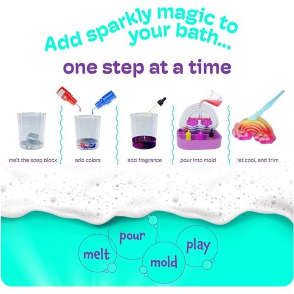 Unicorn Soap Making Kit - Girls Crafts DIY Project Age 6+ Year Old Kids Girl - Picture 5 of 7